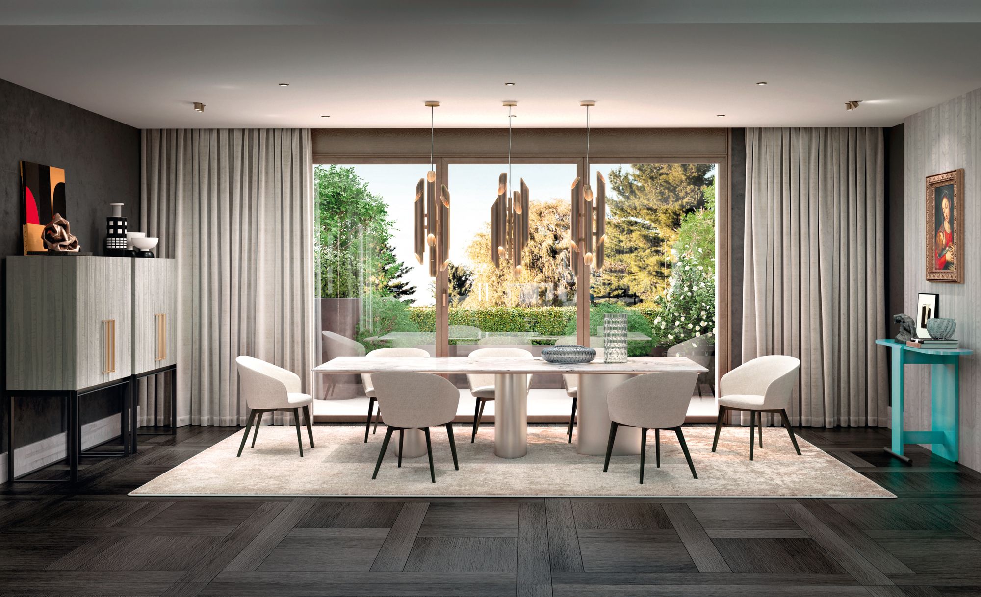 Светодиодная подвесная лампа с жидким покрытием Casamilano Shard / RDX ARCH-00030697 - Вид №6