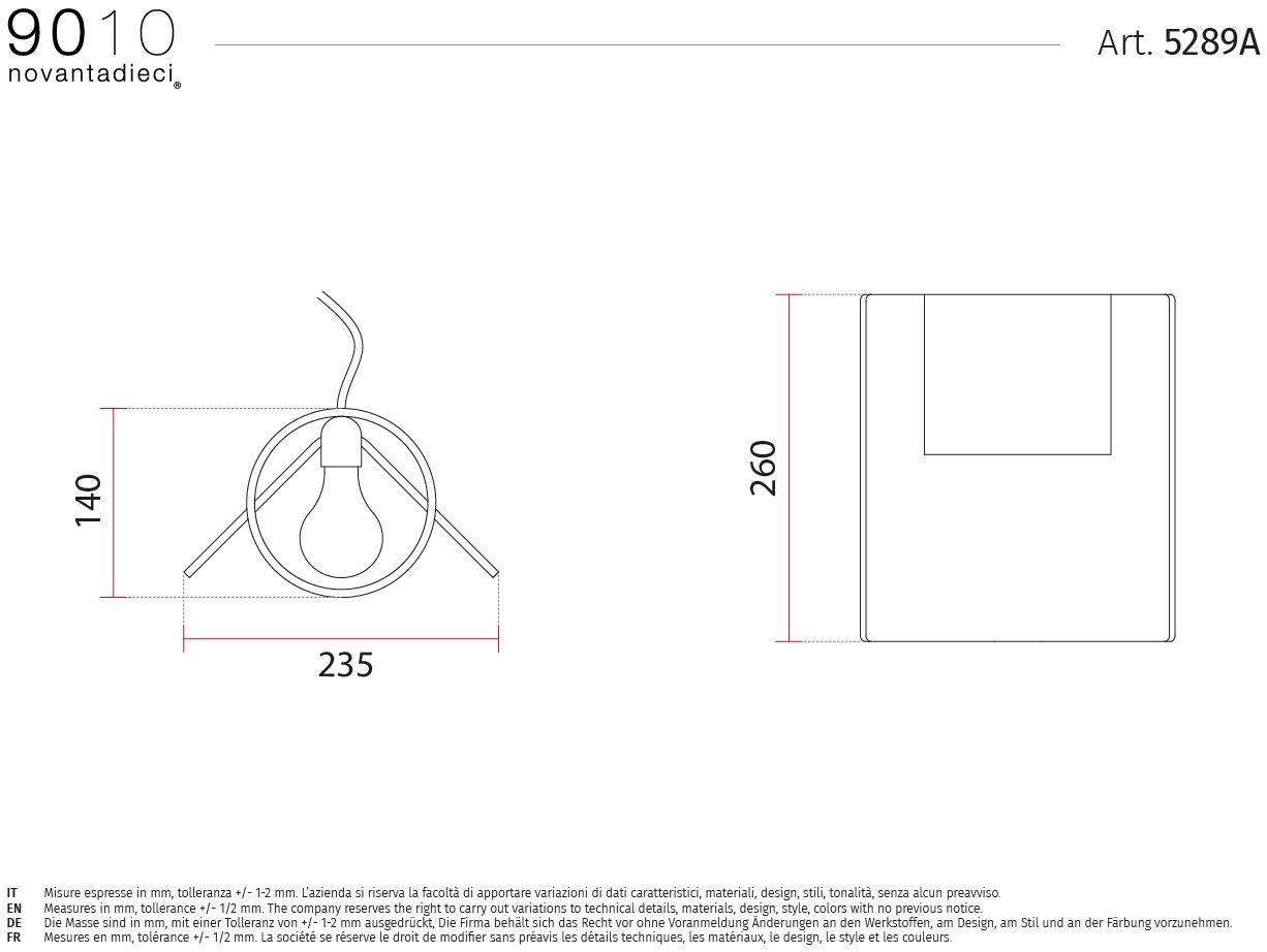 9010 novantadieci Настольная лампа Cristaly®  5289a  - Вид №1