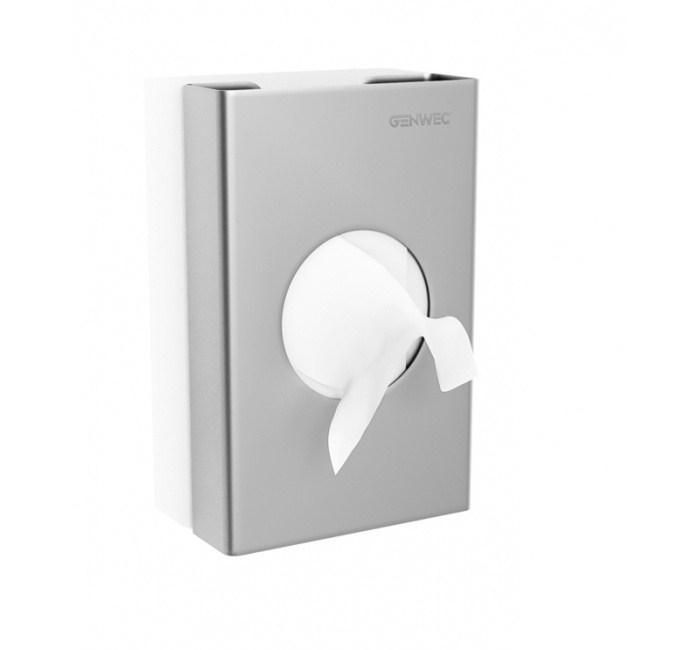 GW03 18 01 04 Genwec Диспенсер для 2 рулонов / салфеток АБС серебро 
