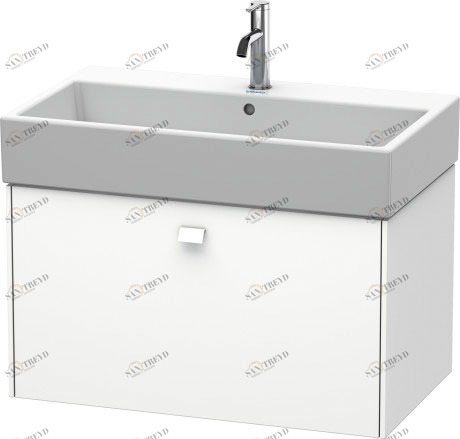 BR405501818 Brioso Тумбочка подвесная Белый матовый, декор Duravit