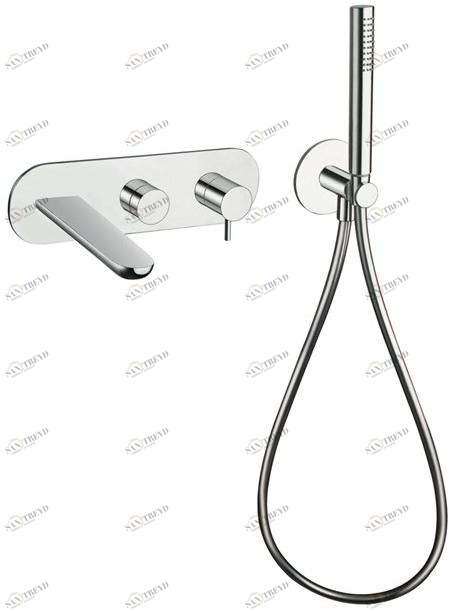Однорычажный комплект для ванны с ручным душем Queen Criqe103 Santreyd
