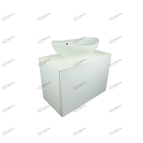 Orange Ot-75TuSTONE+G60 Тумба подвесная Otto c раковиной Гамма 600 Хром sun-id-1517171