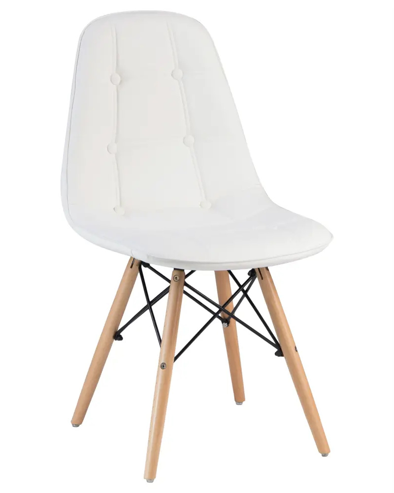 90297649 Кухонный стул Dobrin Bennet LMZL 44.5x44x54 см искусственная кожа цвет белый STLM-0173528