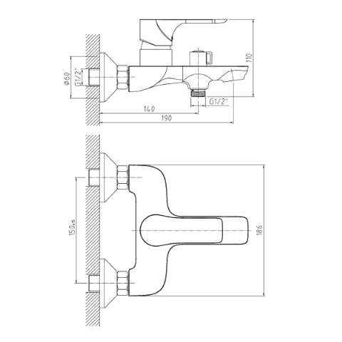 Orange Aristo M19-944w Душевая система черный sun-id-1517026 - Вид №8
