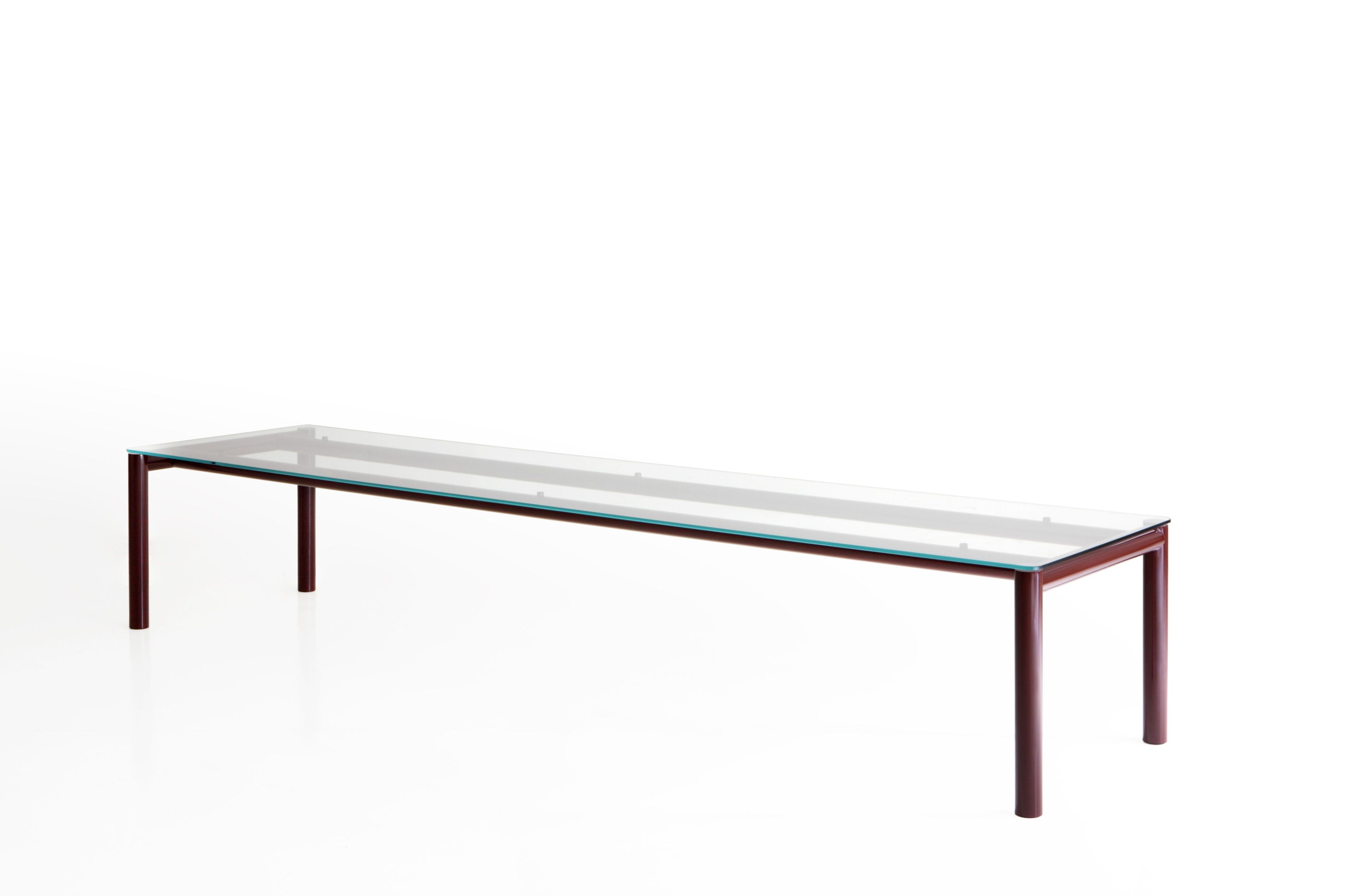 Прямоугольный стол из стали и стекла Porro VENTIQUATTRO ARCH-00141399 - Вид №1