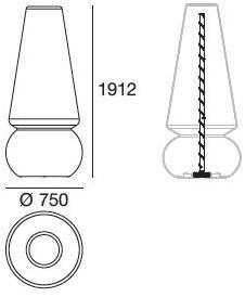 Linea Light Group Напольный светодиодный торшер из полиэтилена sun-id-1365709 - Вид №4