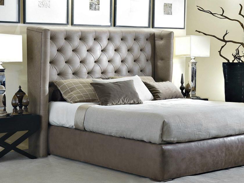 SOFTHOUSE Двуспальная кровать из ткани с высоким изголовьем Vittoria sun-id-1433111 - Вид №1