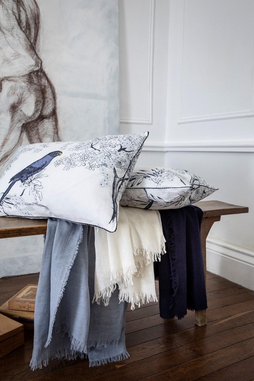 Alexandre Turpault Набивная льняная наволочка с цветочными мотивами sun-id-1479580 - Вид №2