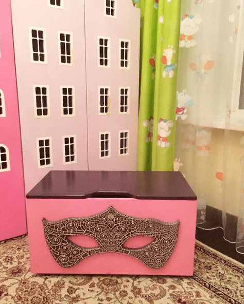 Ящик для игрушек "Венеция" МАНДАРИН ВЕНЕЦИЯ 179554 Красный Santreyd - Вид №6