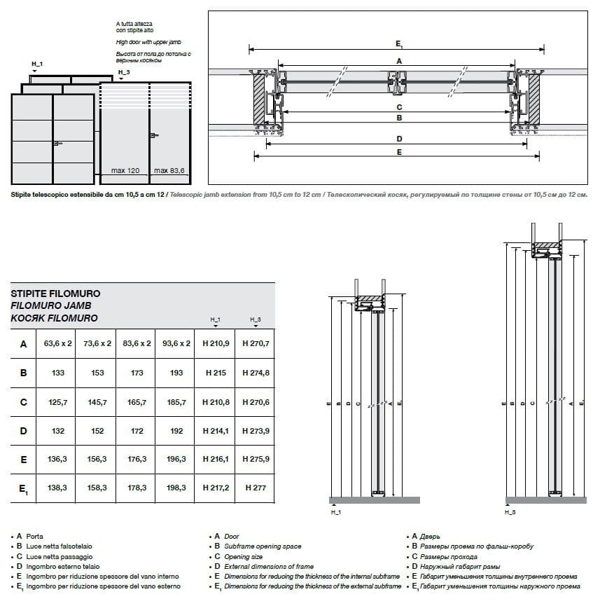 Стеклянная распашная дверь Longhi Aluminiun Chic-Doors ARCH-00070494 - Вид №12