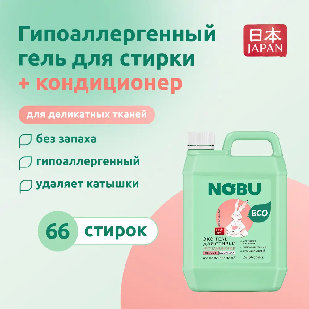 Гель для стирки цветного белья Nobu Delicate 2 л STLM-2206076 - Вид №6