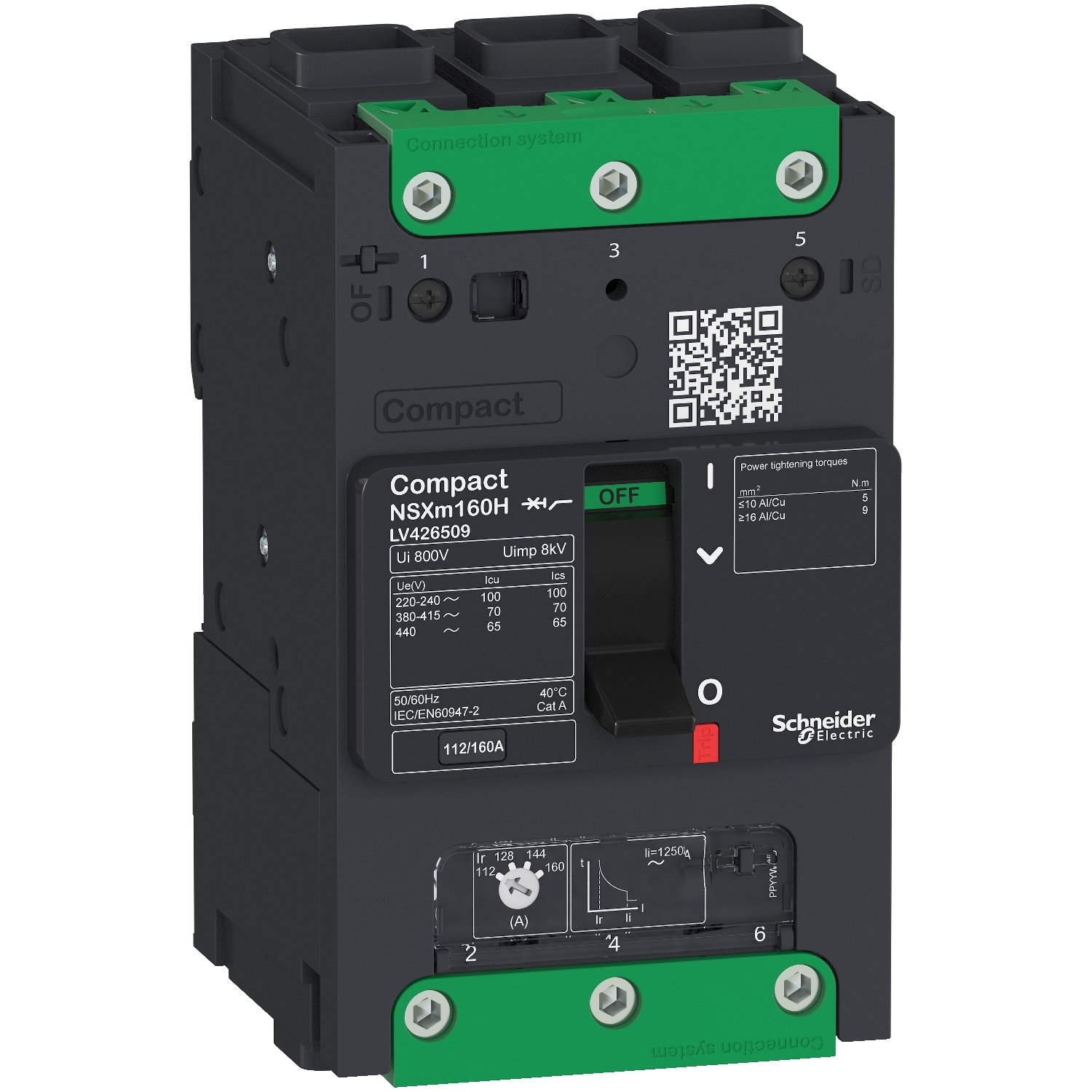 LV426200 Силовой автомат NSXm, 25кА, 3P, 16А Schneider Electric Compact 