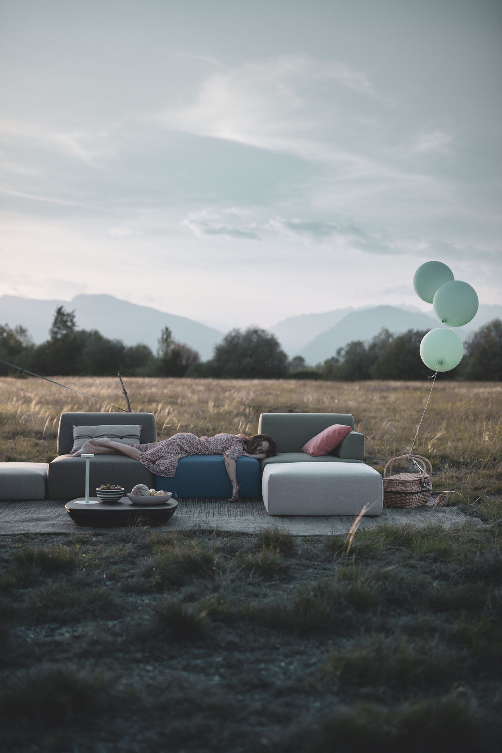 Ткань сад диван Kristalia Palchetto ARCH-00140934 - Вид №4