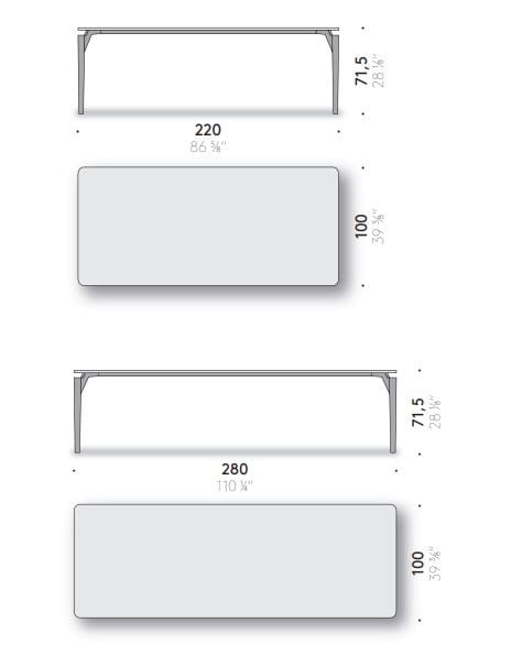 Мраморный прямоугольный стол для гостиной DE PADOVA TAVOLO '95 ARCH-00079383 - Вид №2