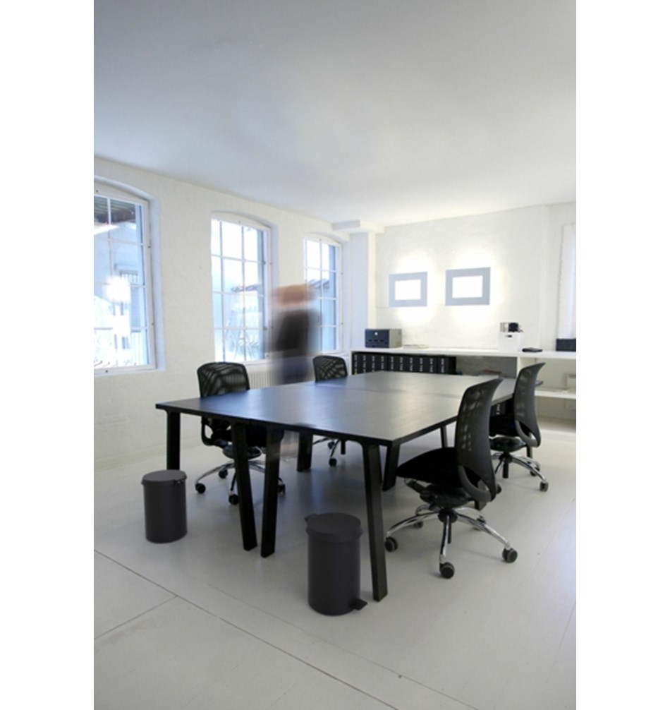 FROST Корзина для мусора 350 » черный Нержавеющая сталь Черный N3002-B  - Вид №3