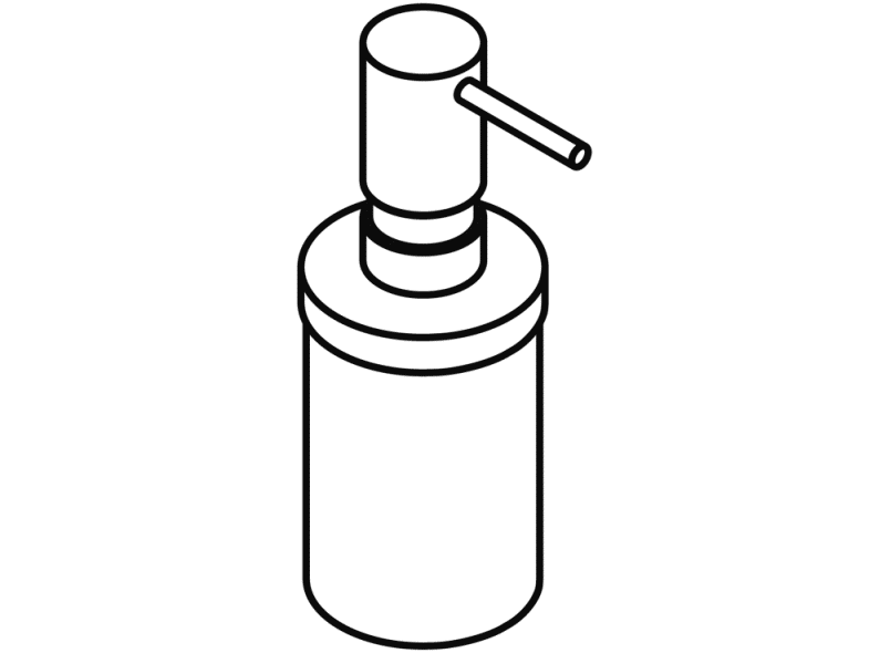 800.06.010 Дозатор для мыла или дезинфицирующего средства с держателем HEWI USA Produkte  - Вид №12