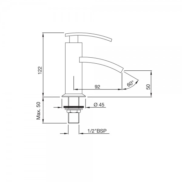 SIG-GDS-4100 Кран для раковины Artize Signac Золотая пыль  - Вид №1