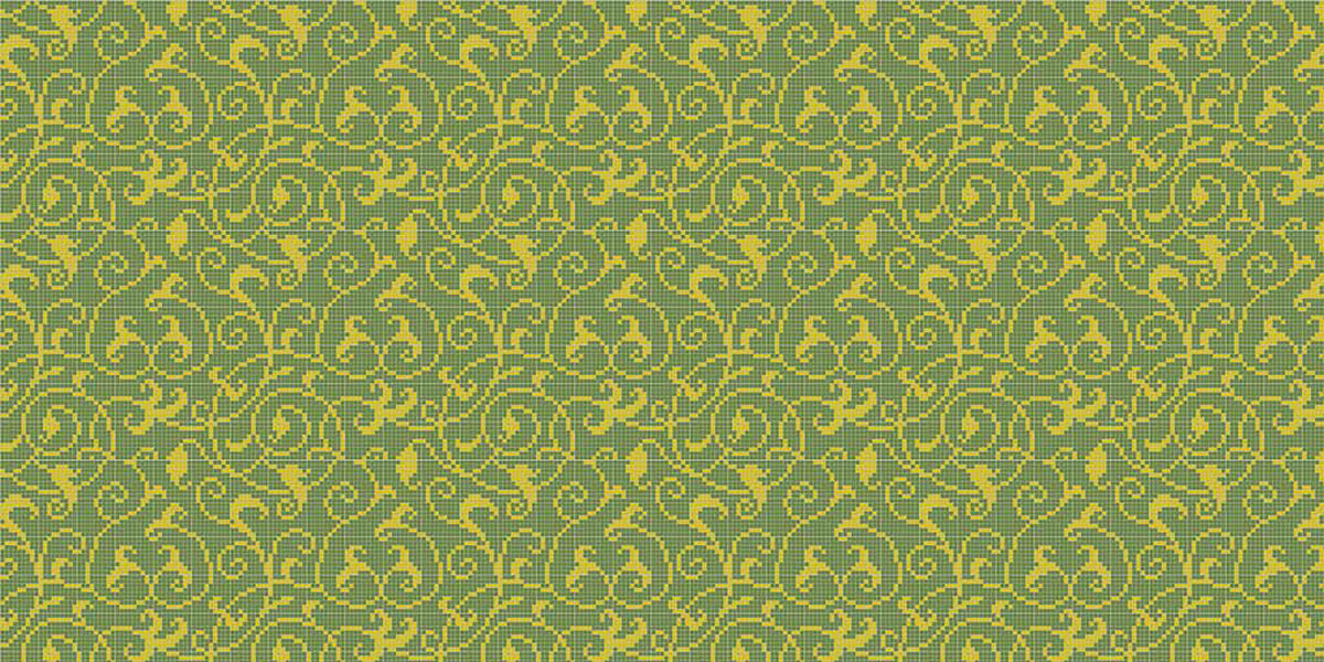 МОЗАИКА ИЗ СТЕКЛА MZ-01 GREEN&GMC ALMA ПАННО 15 MZ01GREENGMC - Вид №1