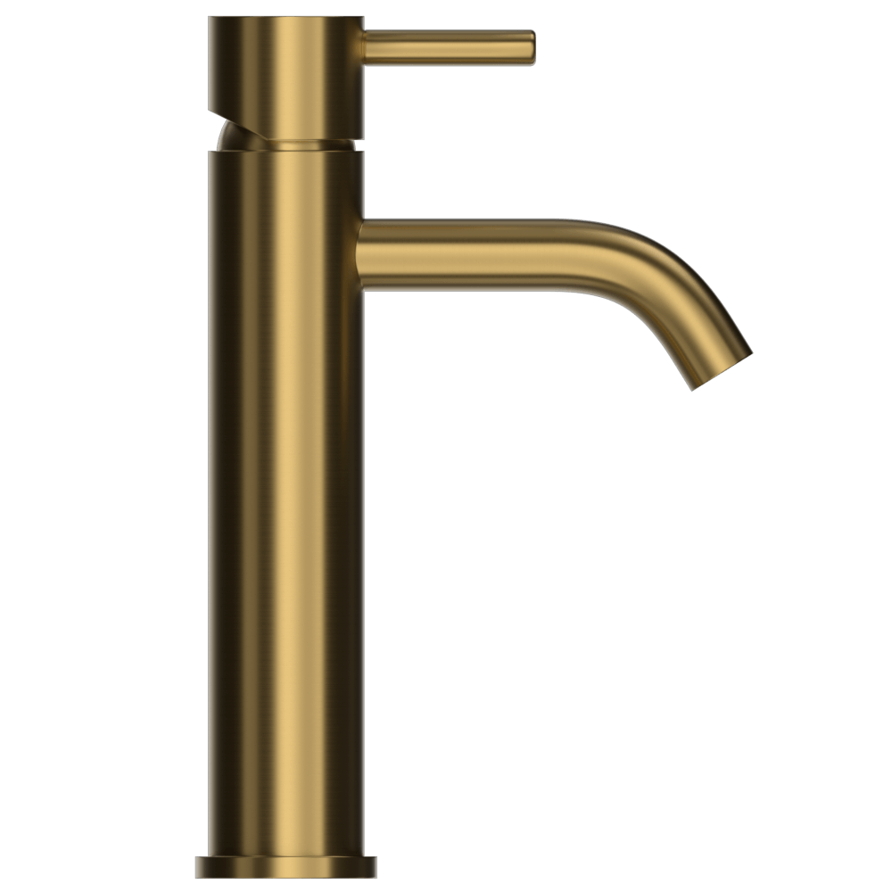 R376-L Моноблочный смеситель из матовой латуни, выступающий duten 