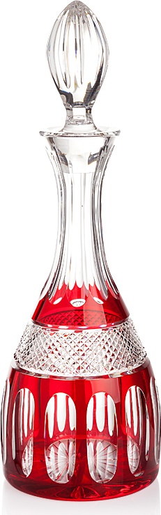 10616378 Cristal de Paris Графин Cristal de Paris "Мирей" 1л (красный) Хрусталь 
