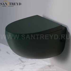 S511143 Подвесной унитаз настенный Зеленый A. e T. Italia OVAL Италия