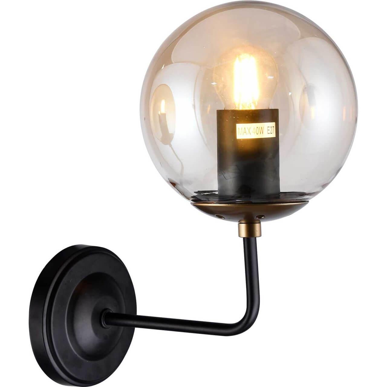 Бра со стеклянным плафоном черное Ramo 3009/03/01W STILFORT RAMO 00-3930762 Прозрачный;черный  - Вид №1