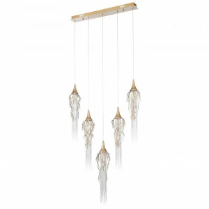 Подвесной светильник золотистый ST Luce Popul SL1116.203.05 ST LUCE ДИЗАЙНЕРСКИЕ, POPUL 00-3890076 Золото