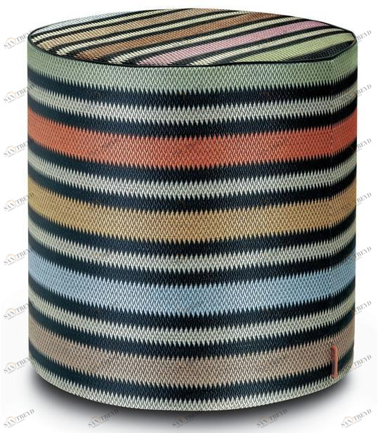 MissoniHome Пуф Cylinder из рафии в полоску Barrè Master moderno sun-id-1440168