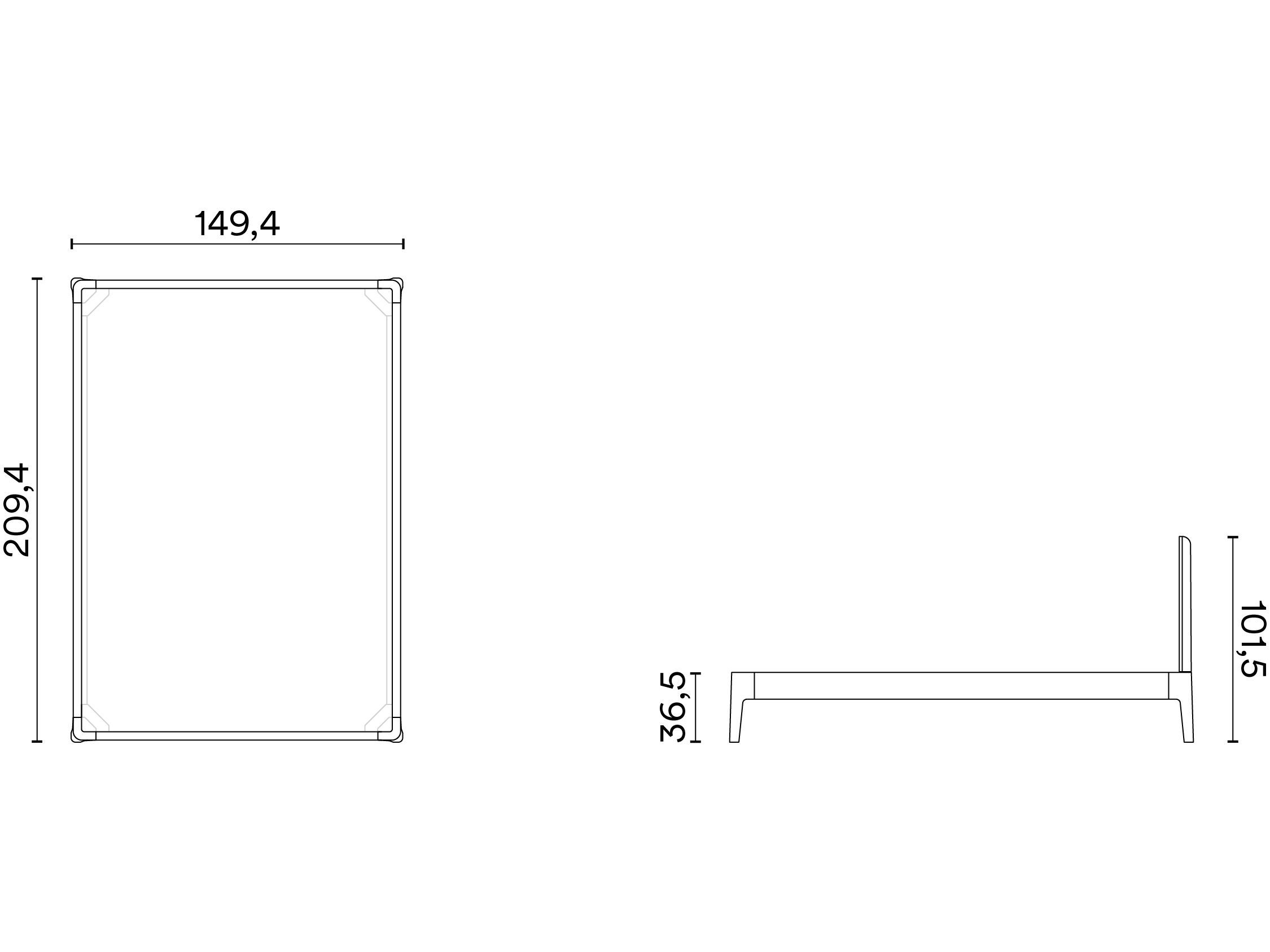 Деревянная кровать Noah Living белье ARCH-00069362 - Вид №6