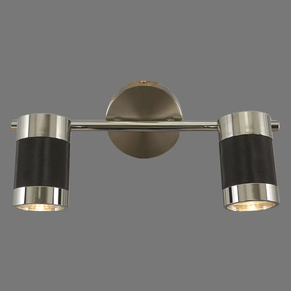 Спот Канна 2xGU10x50 Вт IP44 цвет чёрный/хром 82035163 STLM-2177241 TDM ELECTRIC  - Вид №1