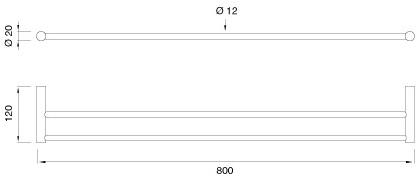 Ceadesign Держатель для полотенец из нержавеющей стали Stem - accessori Ste 23 - Вид №1