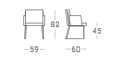 Кожаный стул с подлокотниками Casa Covre Palio ARCH-00120940 - Вид №12