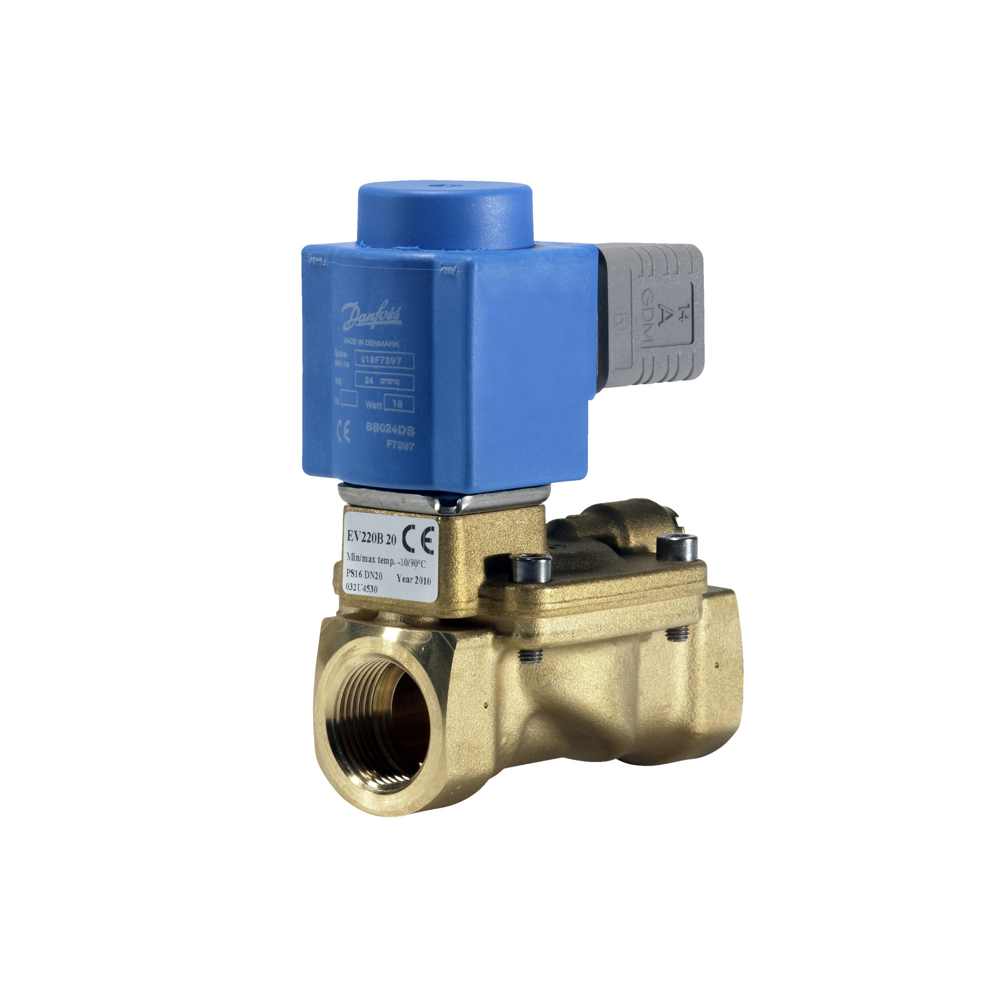 Danfoss EV220B — двухходовые электромагнитные клапаны для общей промышленности Клапан электромагнитный EV220B с кат. 032U153831  - Вид №33