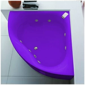Ванна Gruppo tressee Slide V0447-F фиолетовая угловая большая