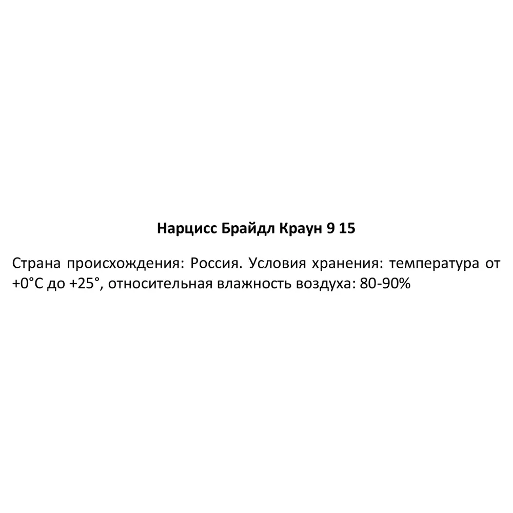 Нарцисс Брайдл Краун ø9 h10 - 15 см 89356292 STLM-2191516 Santreyd  - Вид №2