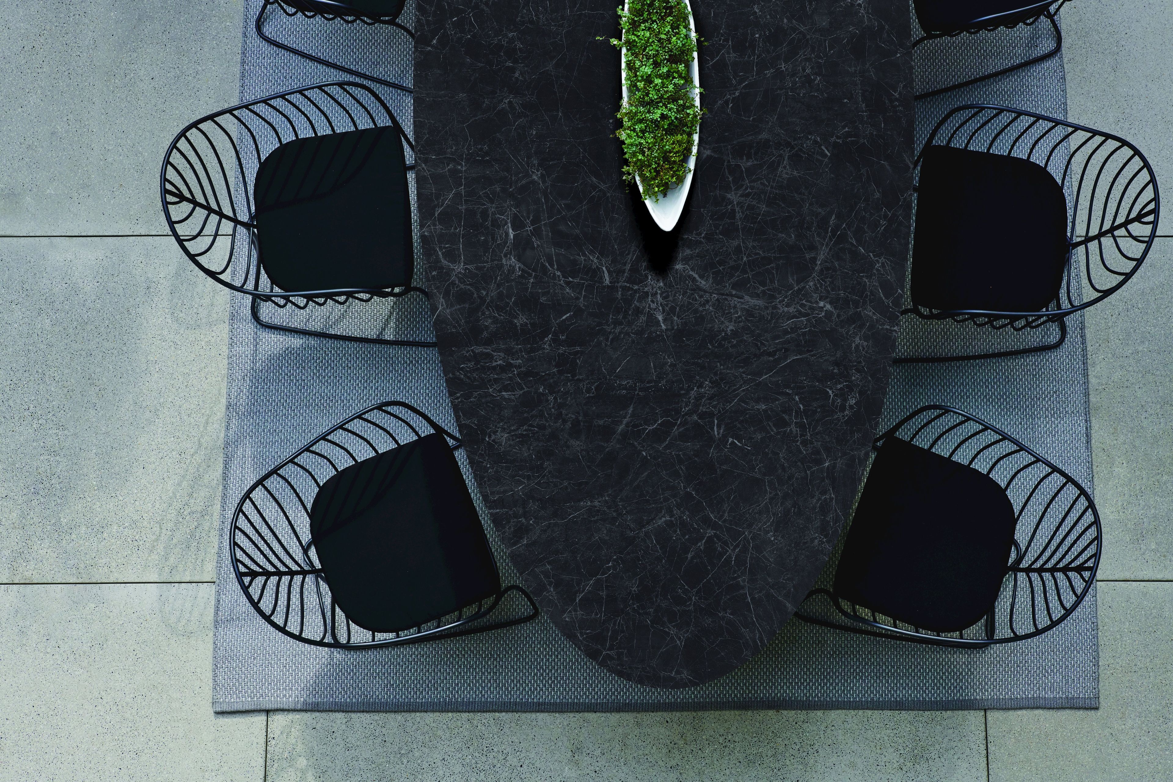 Керамический овальный садовый стол Royal Botania Exes ARCH-00072396 - Вид №6