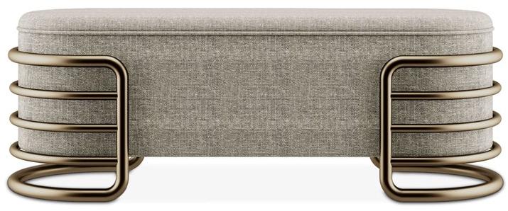 Porustudio Мягкая скамья из ткани Eero sun-id-1470572 - Вид №2