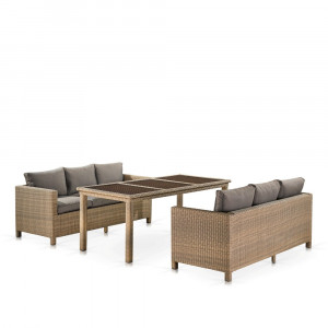 T365/S65B-W65 Light Brown Комплект плетеной мебели Afina