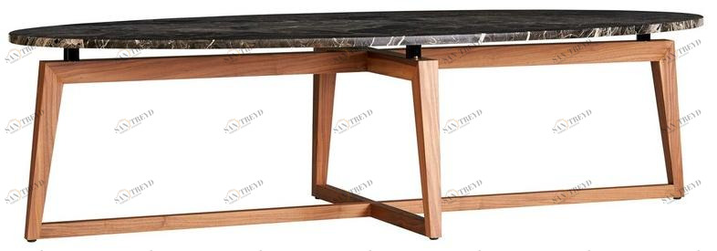 SELVA Овальный журнальный столик для гостиной  3178 