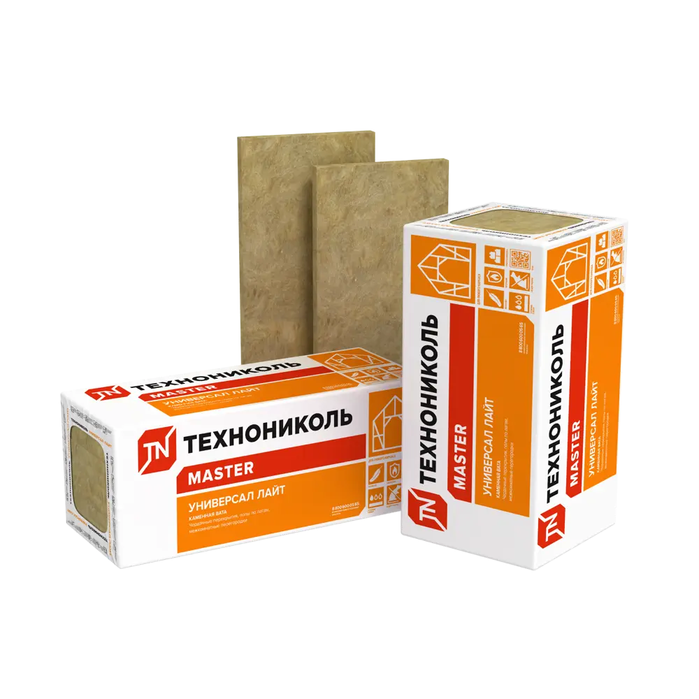 Утеплитель Технониколь Универсал Лайт 50 мм 8 шт 600x1200 мм 5.76 м² STLM-2105808 - Вид №1