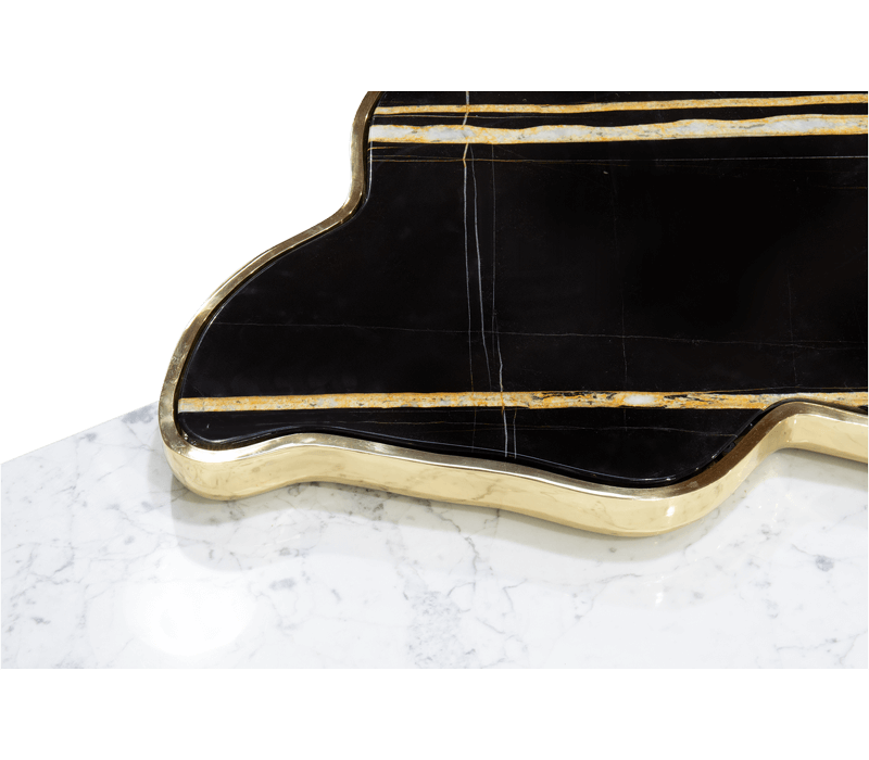 0-229 Navarra черно-белый центральный стол Boca Do Lobo  - Вид №18