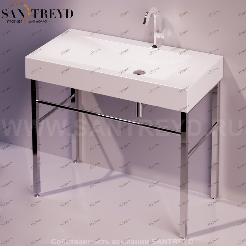 FZA10CROMO Напольная раковина стоящая круглая Simas Frozen