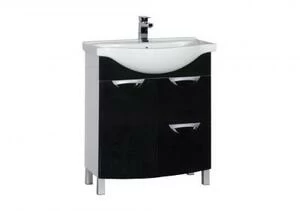 Тумба с раковиной Aquanet Асти 75 б\к черный