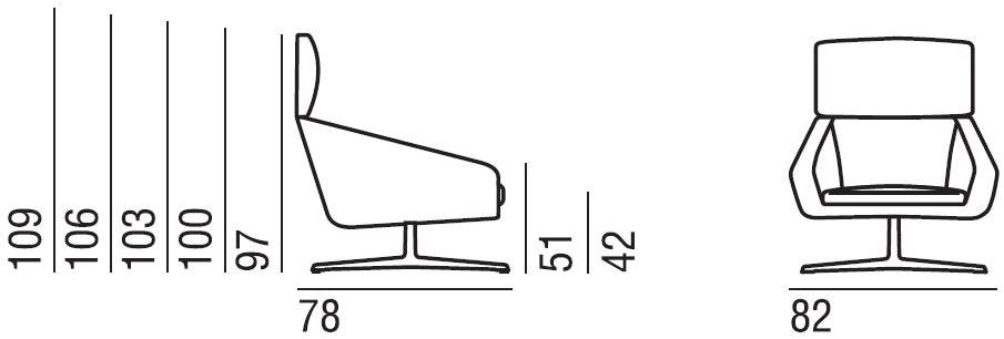 Verzelloni Кресло со съемным чехлом из ткани с высокой спинкой Sillón sun-id-1472140 - Вид №8
