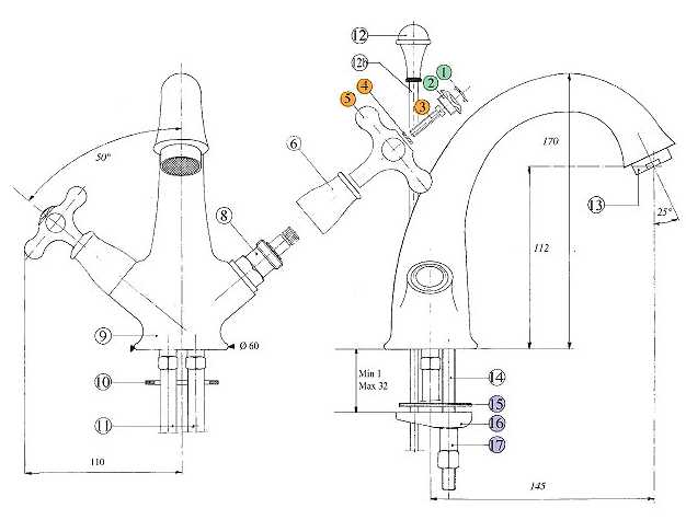 800920KK21 Смеситель Bandini Classic Santreyd - Вид №2