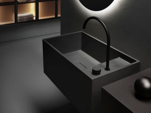 Прямоугольная подвесная раковина из Цементаbasic®