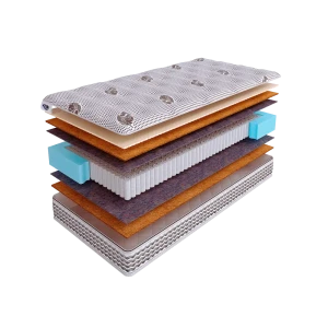 90980128 Матрас SkySleep NATIVE PRO Combi Medium S1000 160x205 см независимый пружинный блок, двуспальный, ортопедический, латекс STLM-1418575