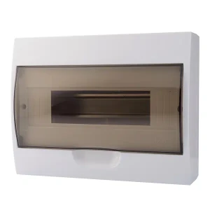 LUXRAY Бокс с прозрачной крышкой ЩРН-П-12 для наружной установки 12-и модульных устройств