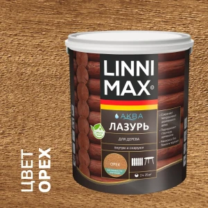 Лазурь для дерева LINNIMAX полуматовая 'Орех' 2.5 л 89349649