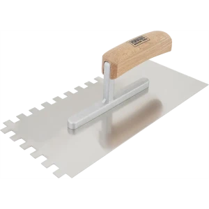 Гладилка зубчатая из нержавеющей стали Hardy 0800-252810 130x280 мм, зуб 10x10 мм